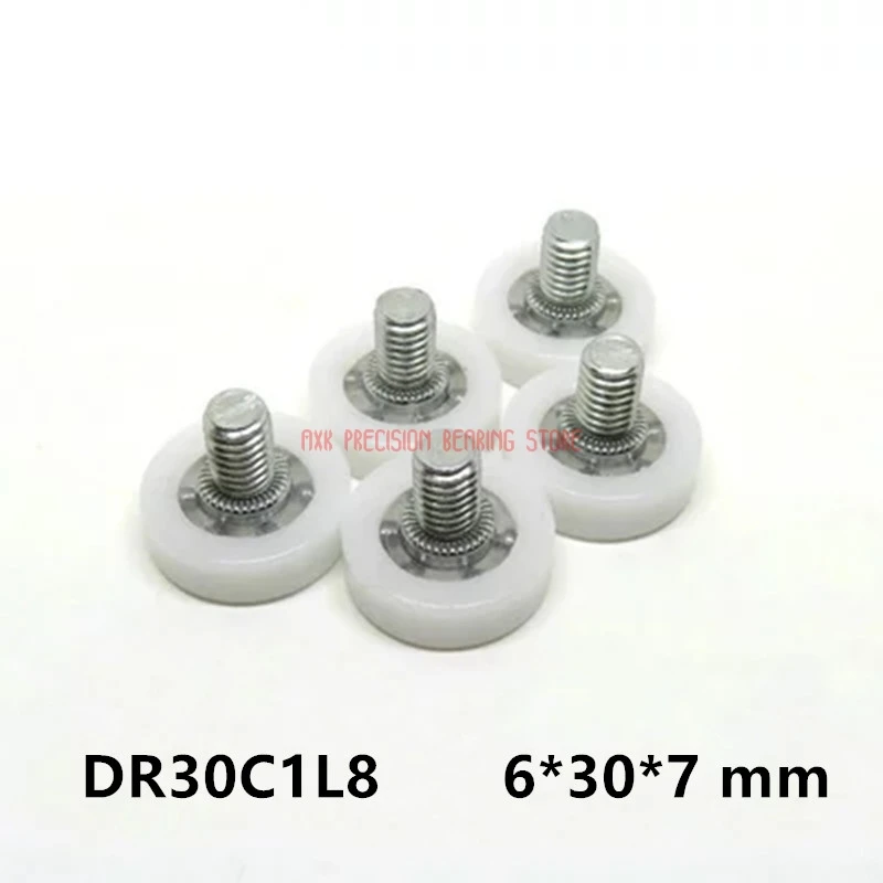 DR30C1L8 подшипник шкива с резьбой 6*30*7 мм (2 шт.) роликовые подшипники для дверей и