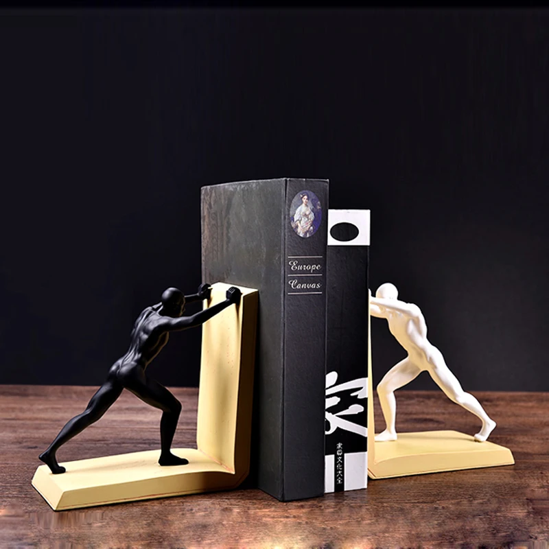 

Modern Creative resin bookend statue home decor office crafts study room decoration object sports character bookend figurines