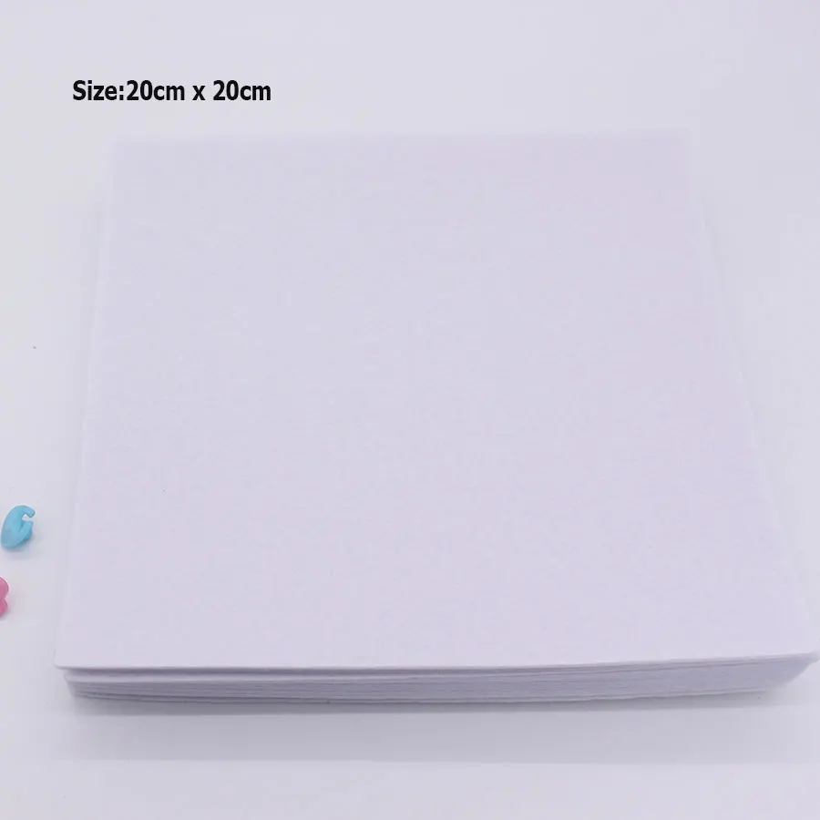 Белый квадрат из твердого войлока 1 мм для украшения дома набор шитья кукол