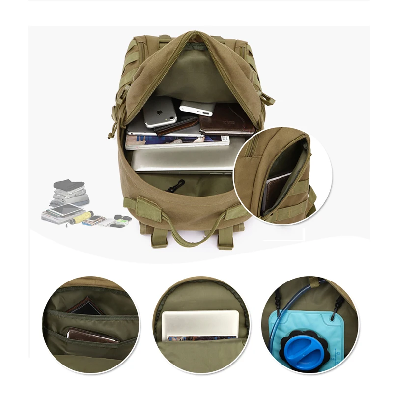 1050D 40L Molle открытый тактический рюкзак Утилита Сумка военный рюкзак армейский охотничий треккинг Кемпинг Туризм Путешествия