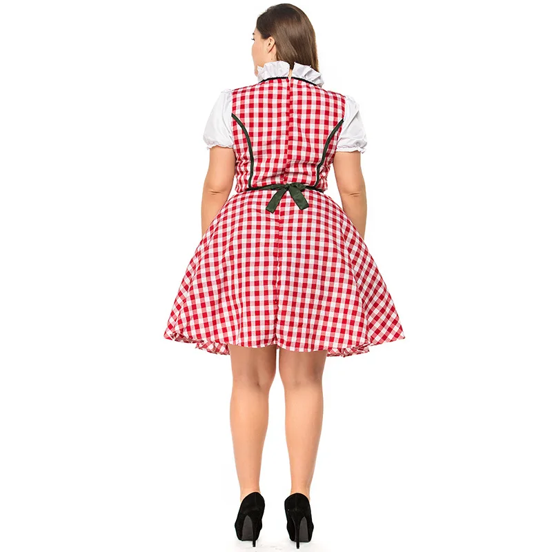 S 6XL Dirndl Платье Октоберфест немецкий пивной костюм для женщин баварский