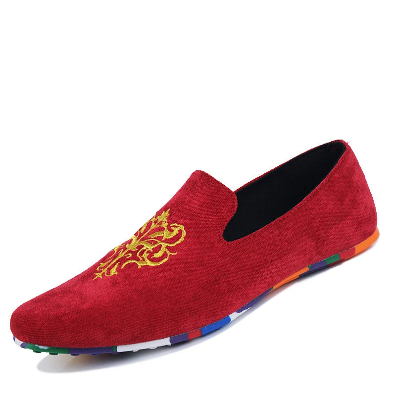 fashion suede men shoes soft leather flat casual slip on moccasins loafers hight quality driving flats | Обувь