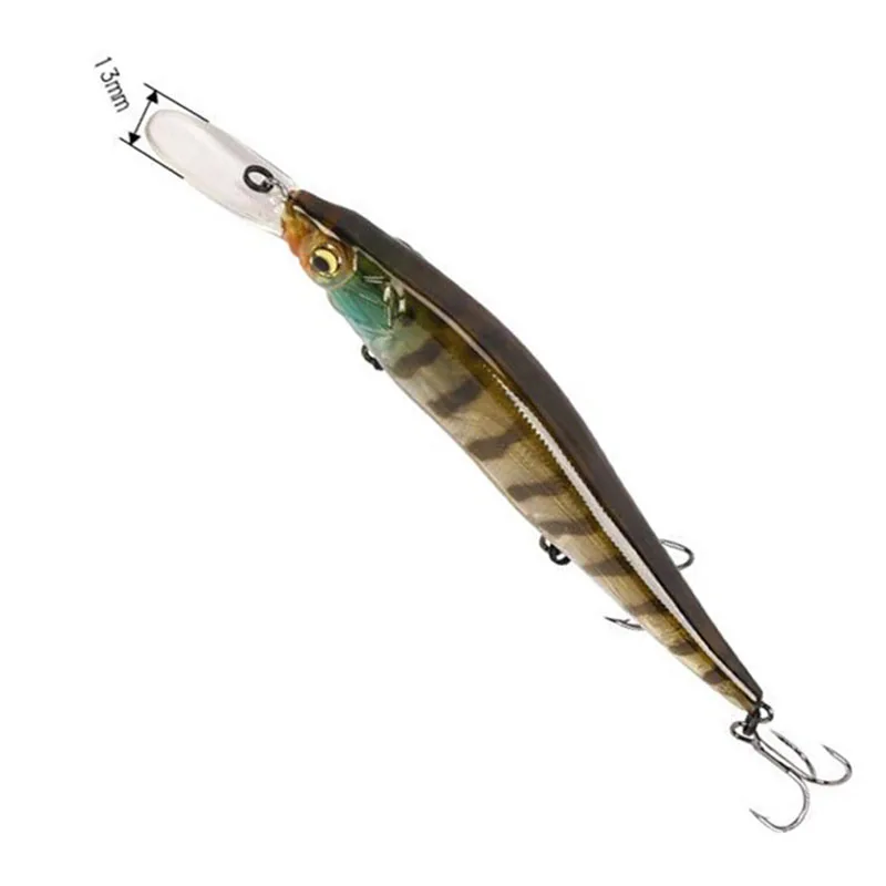 

1Pcs Minnow 11cm 16g Fishing Lure Crankbait Iscas Artificiais Fishing Wobblers 3D Eyes Leurre Fishing Tackle Hard Bait