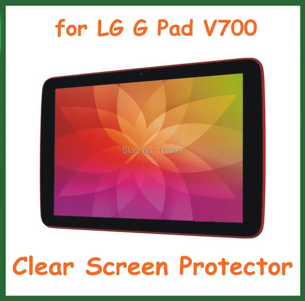 

20 шт. ультра прозрачная защитная пленка для экрана для LG G Pad V700 10,1 дюйма планшетного пк размер 255,5*161 мм без розничной упаковки