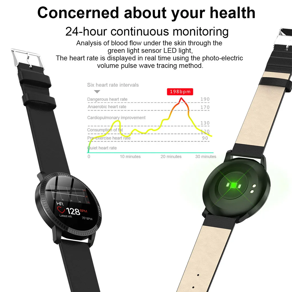 CF18 Smart Watch IP67 waterproof Color Screen Blood Pressure Heart Rate Monitor men women Smartwatch for Samsung Xiaomi Huawei