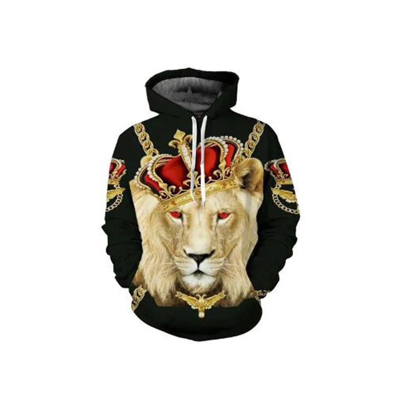 photo color YOUTHUP толстовки со львом для мужчин/женщин Лев Король 3d печать толстовка с капюшоном для мужчин 3d толстовки пальто пуловер спортивный костюм Повседневная Верхняя одежда - Цвет: photo color