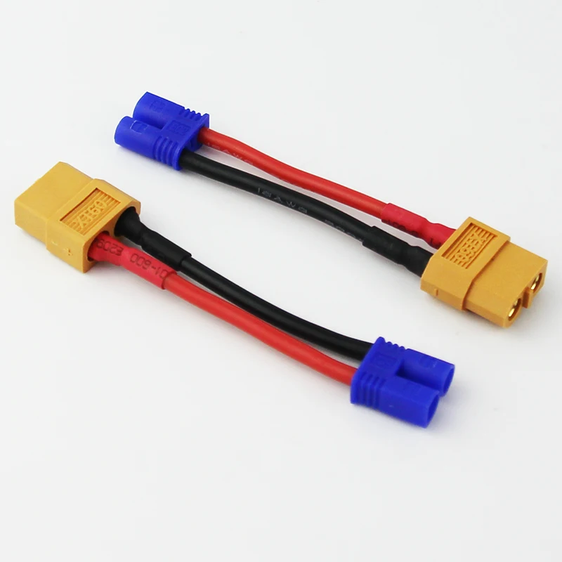 5/10/20 шт. XT60/Женский к мужскому переходник EC2 Кабель адаптер 16awg 1 96 дюйма