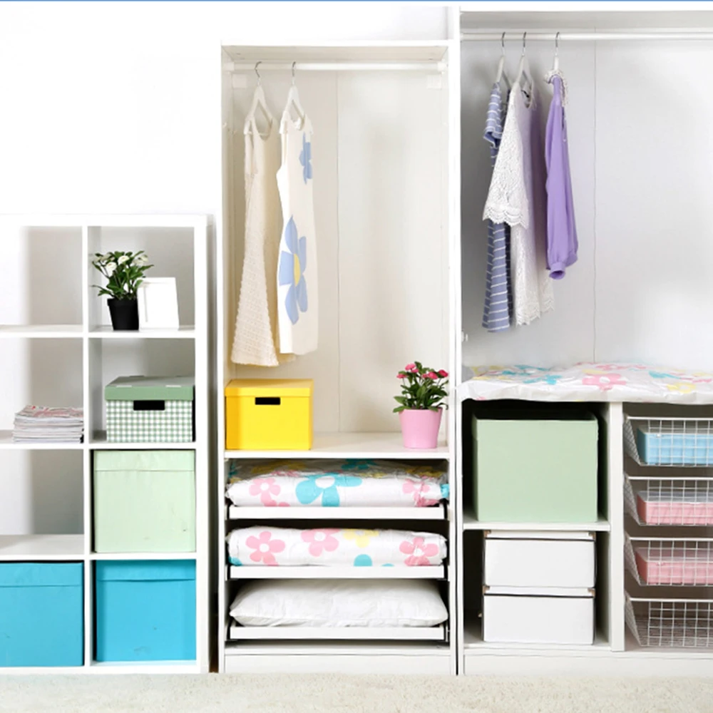 11 шт./компл. Вакуумный Мешок Для Хранения пакет с ручным насосом многоразовые