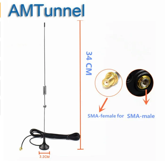 Базовая антенна vhf SMA женский UT 106UV машине magnético uhf Антенна для Baofeng BF 888S УФ 5R больше