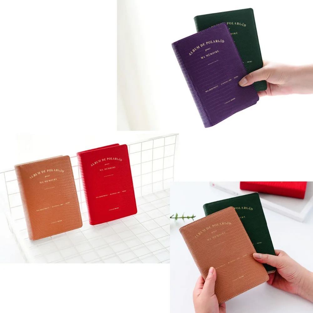 64 Pockets Colorful Lizard Pattern Pu Leather Photo Album Picture Case Storage for Instax Mini LiPlay 9 8 HP Sprocket Zink Film |