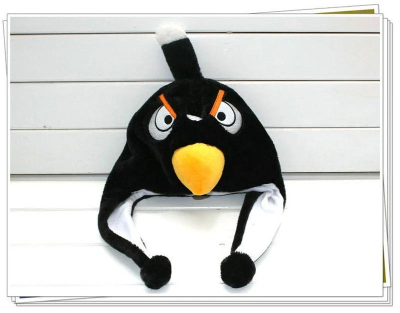 

Adult Child Performance Show Party Cartoon Plush Animals Fur Bird Hat Winter Ear Protector Cap Warm Skullies Beanies Headwear