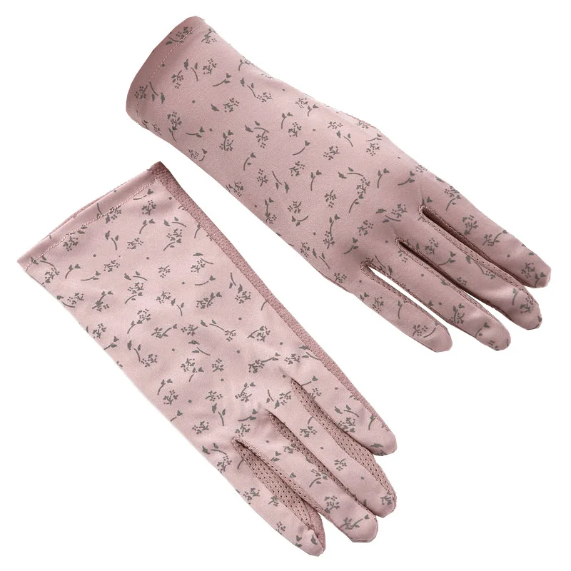 

Gloves Spring And Autumn Ladies Thin Section Summer Sunscreen Driving Anti-Skid Touch Screen All Refers To Breathable UV TBFS04