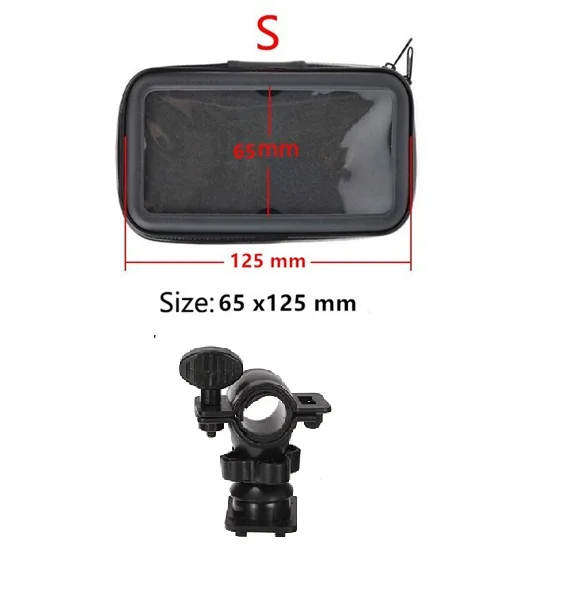 SIZE S Держатель для телефона на велосипед, мотоцикл, подставка для телефона для Iphone X, 8 Plus, SE, S9, gps, держатель для велосипеда, водонепроницаемый чехол - Цвет: SIZE S