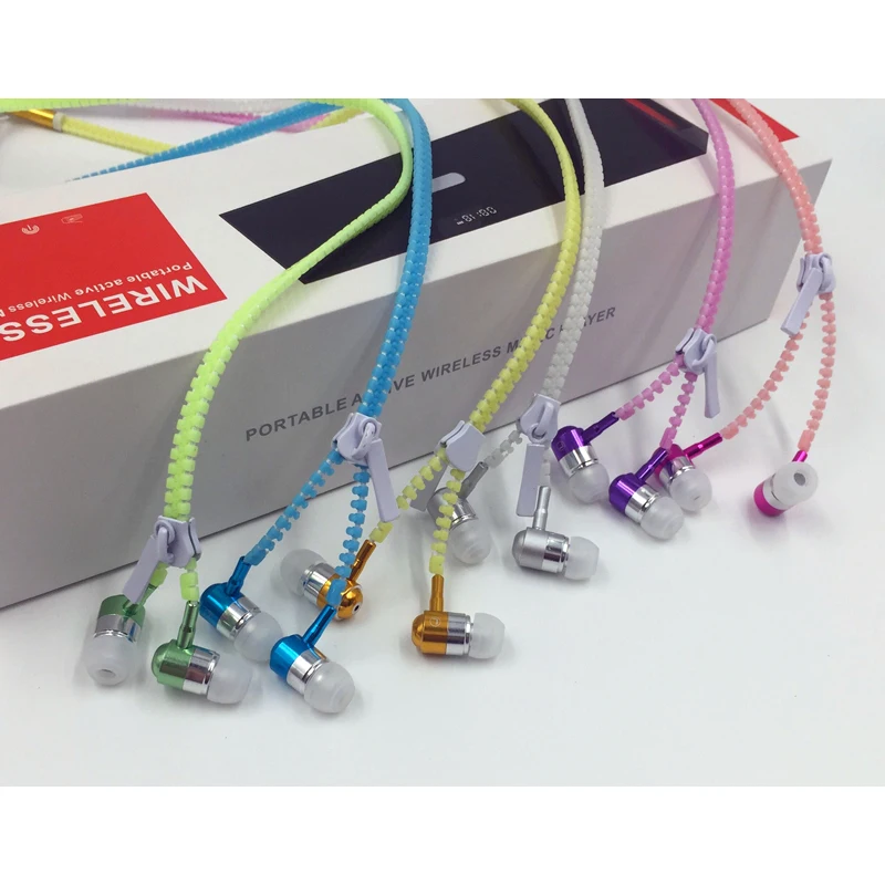 Горячая распродажа! Светящиеся наушники M & J светящиеся металлические на молнии в