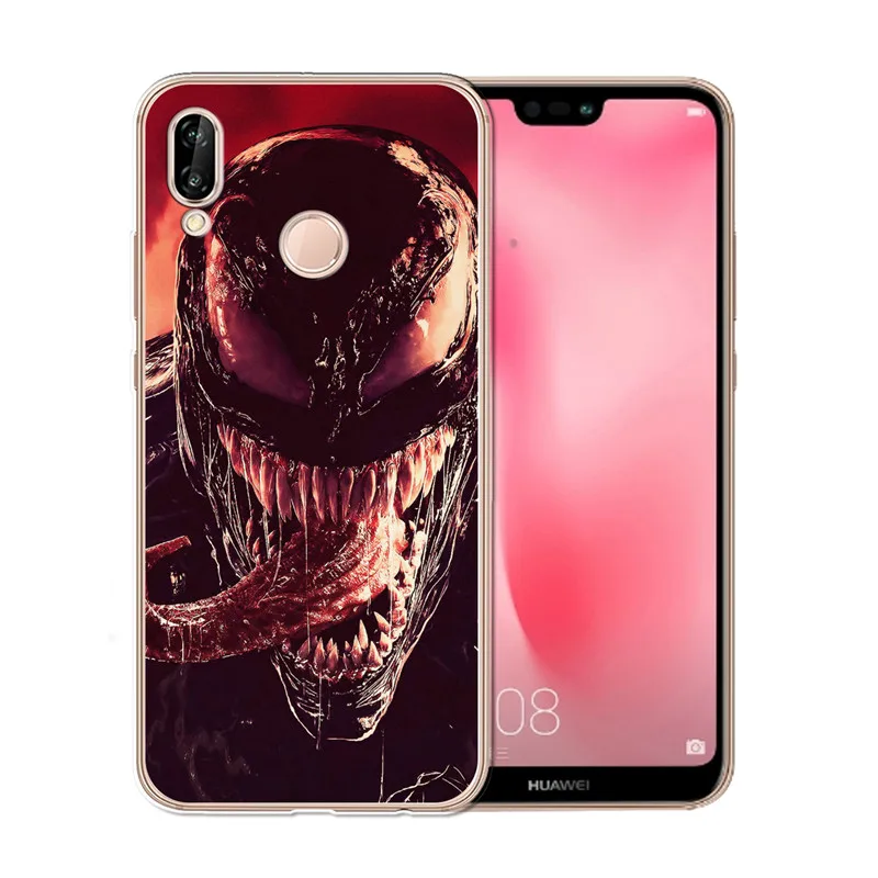 Newest Venom cool For Coque Huawei P8 P9 P10 P20 Smart Lite Plus Pro nova 3e Enjoy 7S Case shell Soft Silicone etui phone cover |
