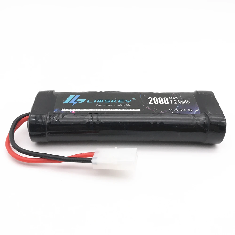 Limskey 7,2 V 2000mAh 6-Cell плоский пакет NiMH аккумулятор с разрядной вилкой Tamiya для RC гоночных автомобилей игрушки хобби