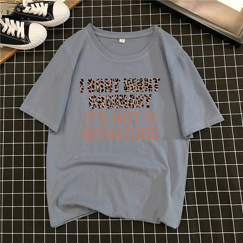 GGRIGHT летняя хлопковая леопардовая футболка с буквами Женская белая черная