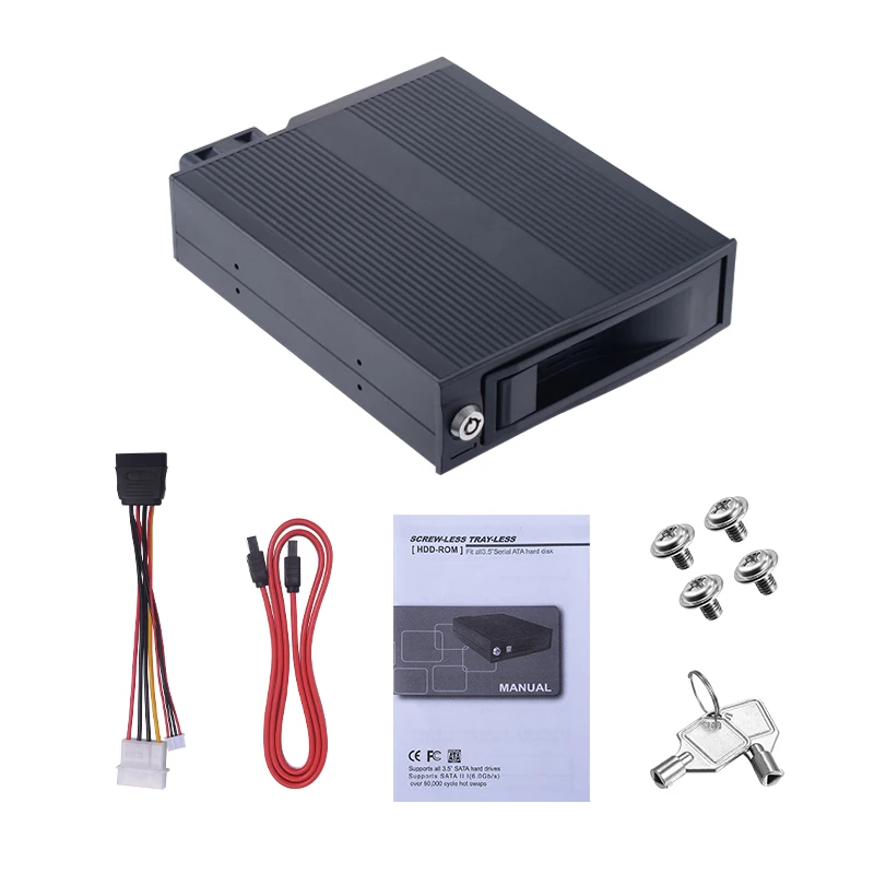 Uneatop Single bay 3.5 inch SATAIII 6Gbps hdd case to 5.25 inch Optical Device Internal HDD Enclosure