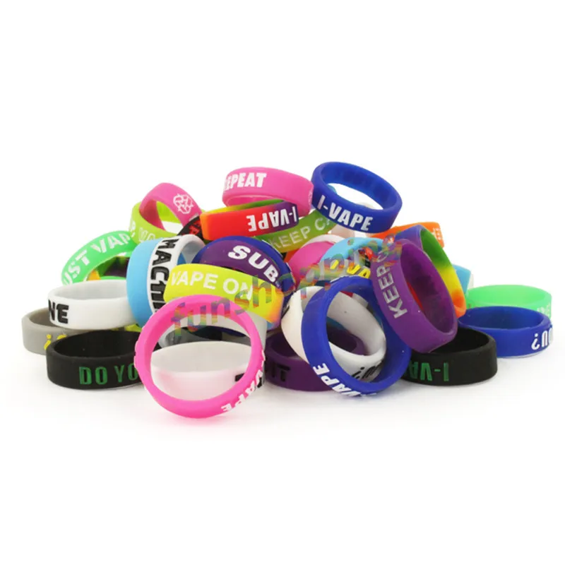 10 шт./лот многоцветное нескользящее Силиконовое кольцо на палец Защитное