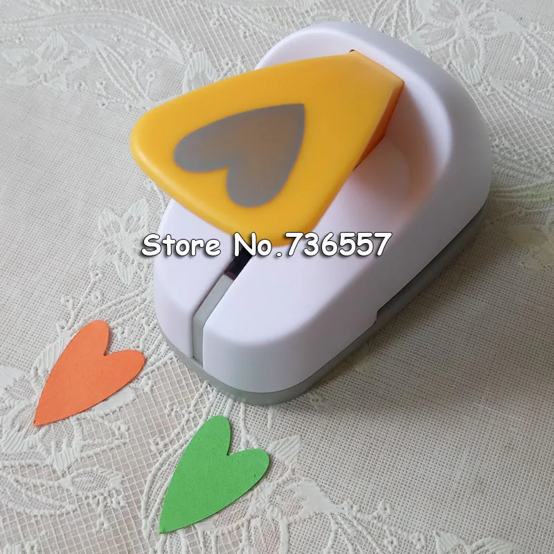 " Love shaped save power paper/eva foam Ремесло записная книжка с отрывными листами ручной работы перфораторы сердца Дырокол