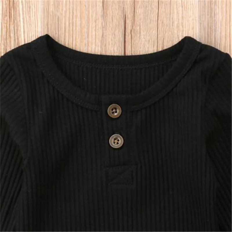 Hot Newborn Baby Girl Boy Solid Long Sleeve Romper arrival Toddler Jumpsuit Playsuit Outfits Sweater One-pieces Clothes 0-24M | Детская