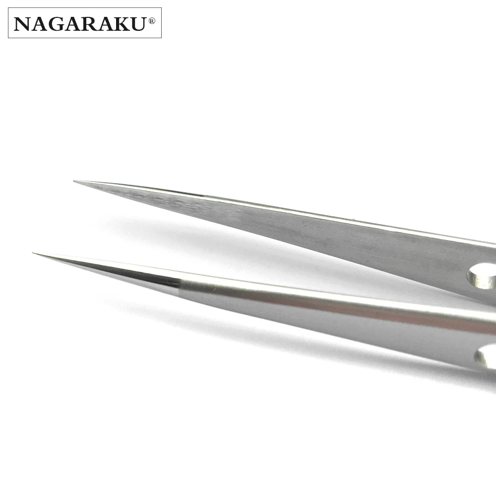 NH-15 NH-12 NAGARAKU Пинцет Нержавеющая сталь Пинцет специально для Норковое наращивание ресниц, накладные ресницы, прямые и изогнутые