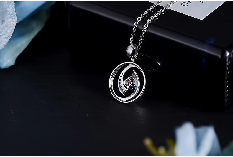 Ювелирные изделия, 0.3CT, подвеска с бриллиантом, 18 К, белое золото, для женщин, ожерелье, блестящий светильник, роскошный подарок для девочки, сертифицированные Уникальные Подвески