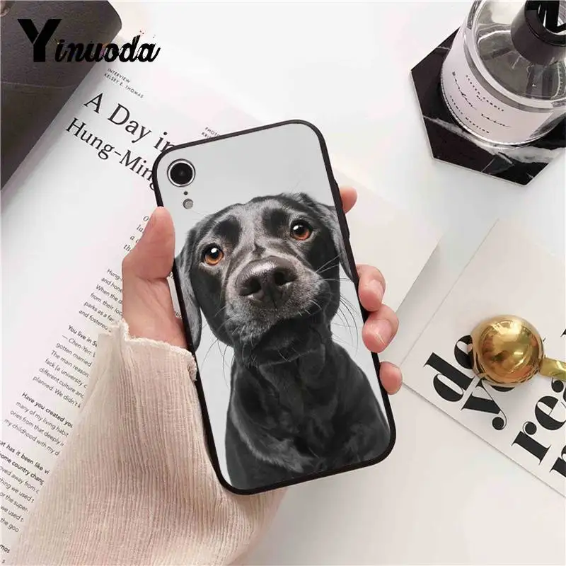 Yinuoda такса собака добермана лицевая крышка телефона для iPhone 8 7 6 6S 6plus X XS MAX 5 5S SE XR 11
