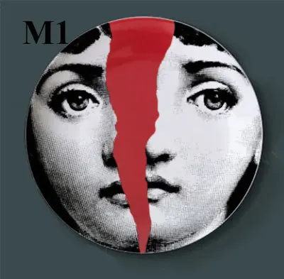 Изысканное Украшение Artesanato Fornasetti Рукоделие украшение керамика Hogar Manualidades Fornasetti тарелка фарфоровые настенные тарелки - Цвет: W