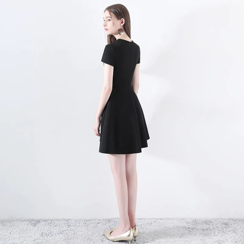 Коктейльные платья Robe De Cocktail Короткие коктейльные с коротким рукавом 2020 женские