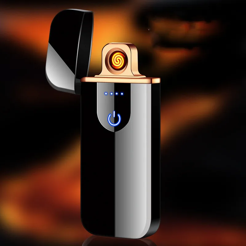 USB Вольфрамовая сигаретная Зажигалка сенсорный переключатель курительная