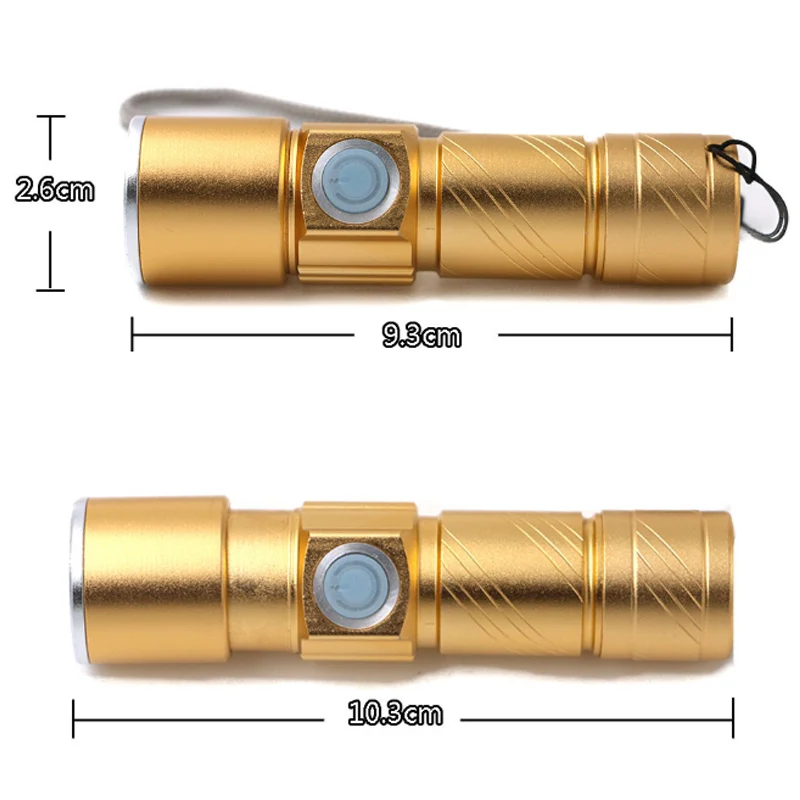 Дропшиппинг CZK20 USB светодиодный удобный фонарик перезаряжаемый Охота Мини Lanterna 3