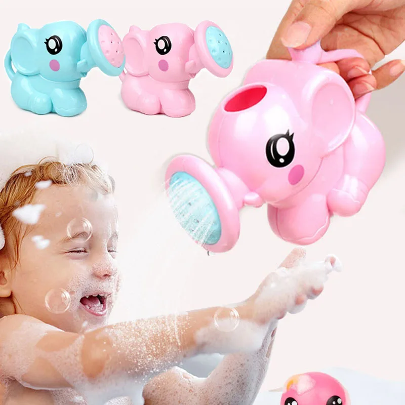 

Детский поливальный горшок со слоном, игрушки для ванны, милый детский мультяшный пластиковый инструмент для ванной, игрушки для воды для детей, игрушки для детей