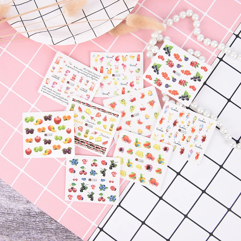 18 шт. декоративные наклейки фрукты крем | Красота и здоровье