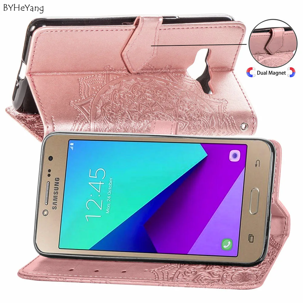 BYHeYang для Samsung Galaxy J2 Prime роскошный Флип pu кожаный чехол мобильного телефона Чехлы с