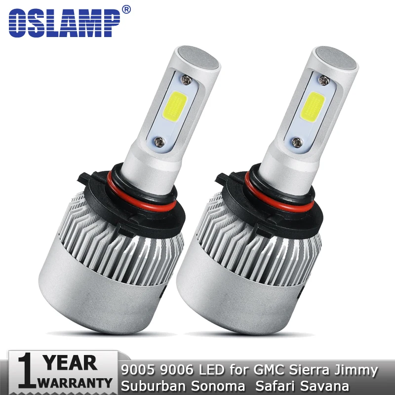 Oslamp 9005 9006 светодиодный фонарь для фар Hi lo 72 Вт 8000lm автомобильный налобный 12 В GMC