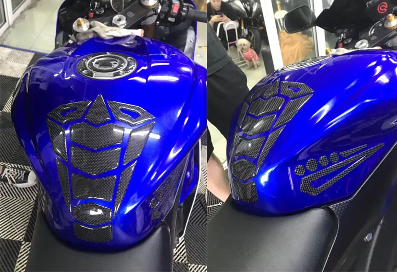 Для YAMAHA YZF R1 R6 FZ1 FZ6 Мотоцикл 3D углеродное волокно топливный бак для масла и газа
