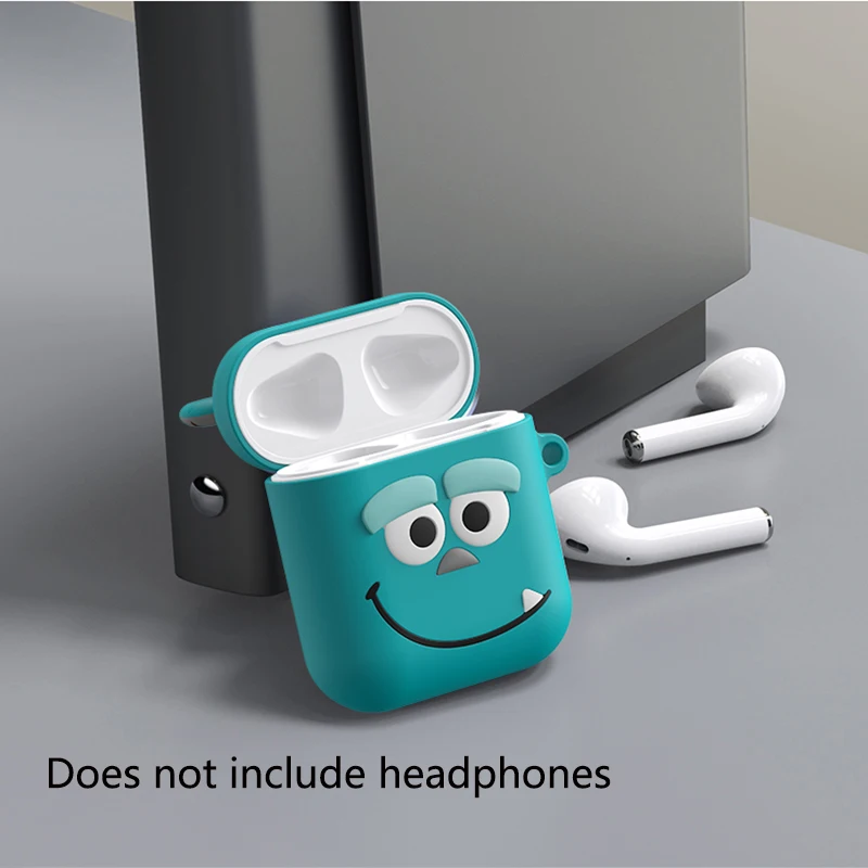 Для Apple Airpods Чехол Мягкий силиконовый чехол милый мультяшный Bluetooth защитный для
