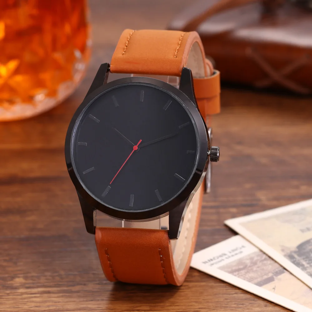 Reloj Роскошные модные военные кварцевые мужские часы с большим циферблатом, кожаные спортивные часы, мужские часы высокого качества, наручные часы