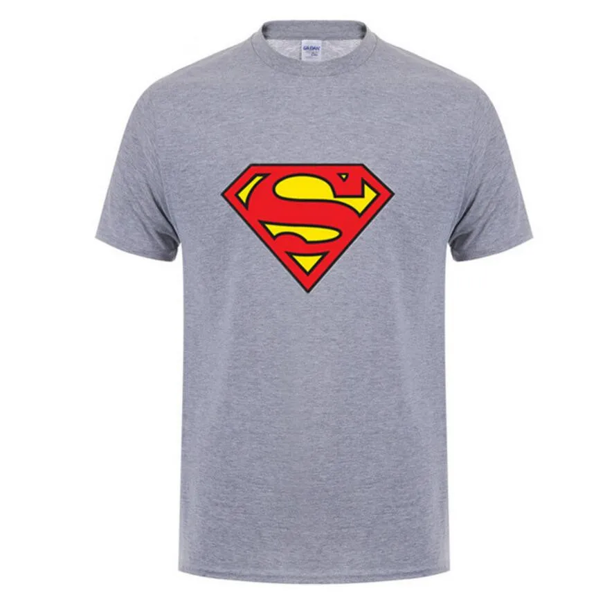 2019 Fashion Style Superman T Shirt Men Short Sleeve Cotton Casual T-shirt Superhero Top Tees Custom Tshirt Camisetas Masculinas Мужская