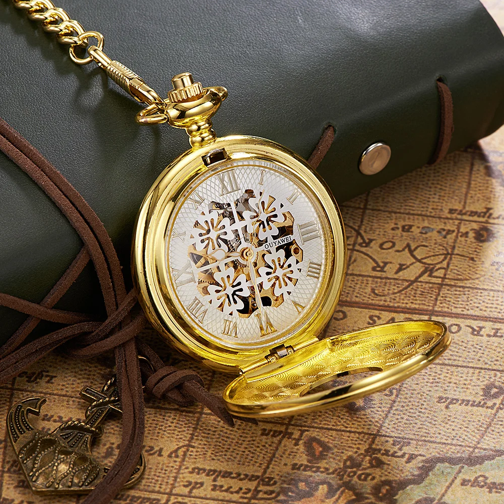 Мужские женские и мужские часы OUYAWEI Механические наручные скелетоны с полым