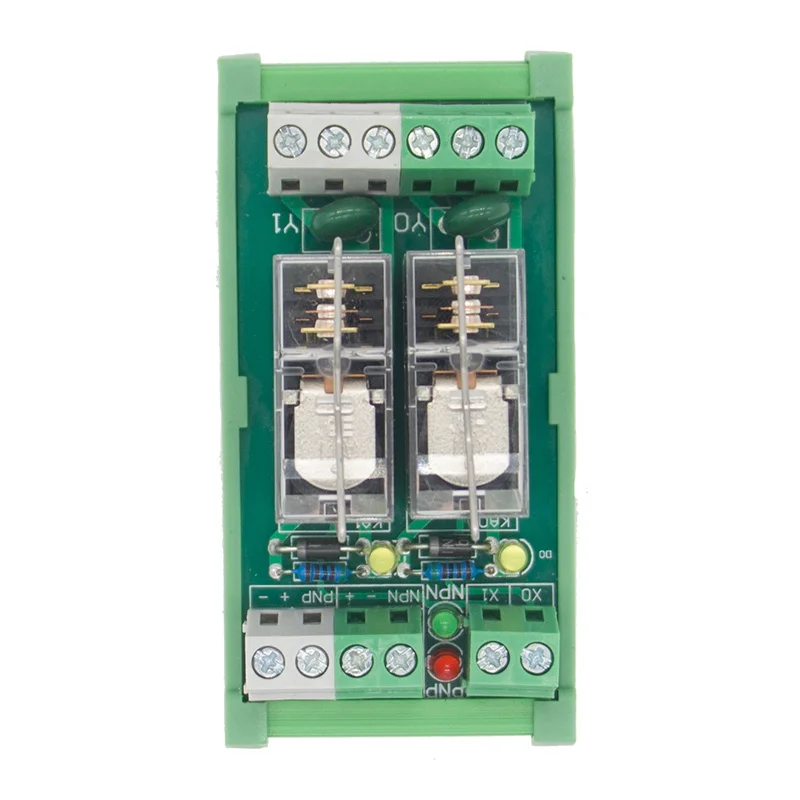 Фото 2-канальный 1 SPDT DIN рейку OMRON G2R 12V DC/AC интерфейс релейный модуль №4