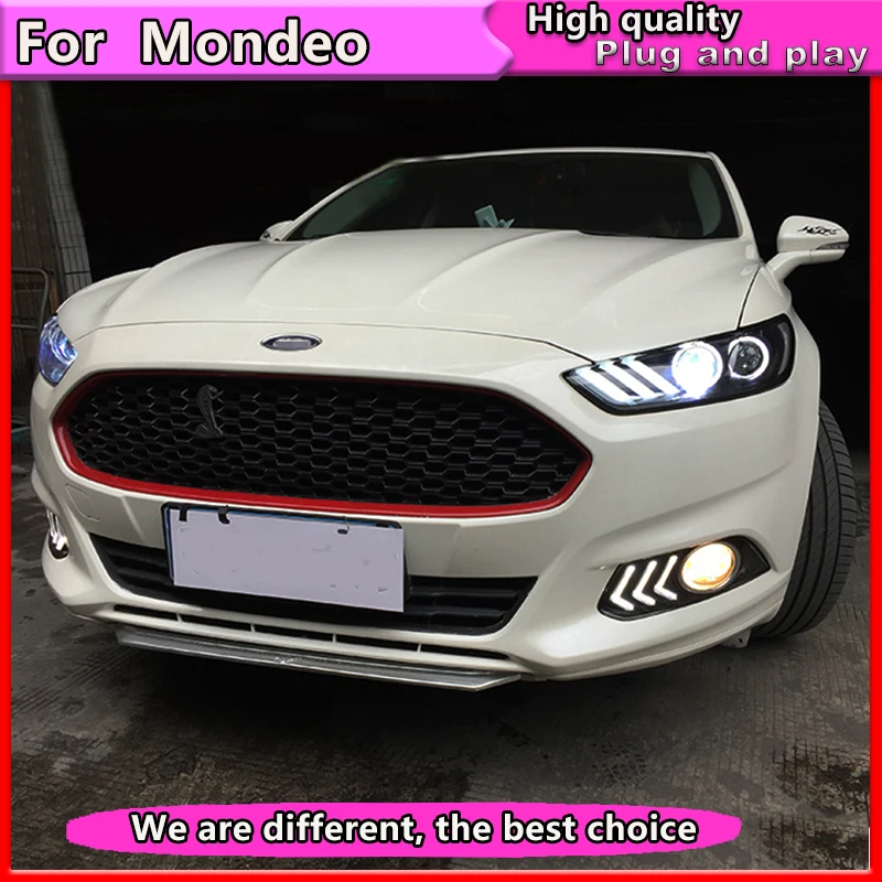 Автомобильный Стайлинг для Ford Mondeo 2013- светодиодный фонарь для нового Fusion Головной фонарь динамический сигнал поворота светодиодный DRL Bi-Xenon HID