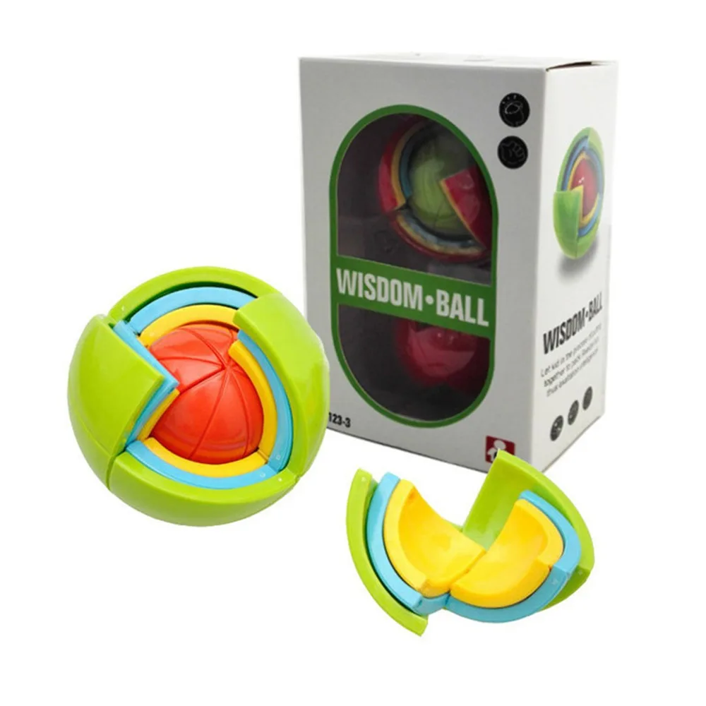 Творческий 3D головоломки детские развивающие игрушки DIY трехмерная шарик Пазлы 3d