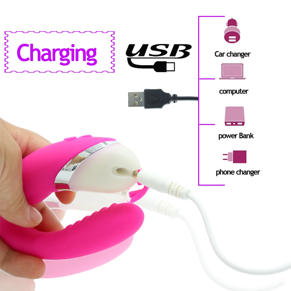 Взрослые секс-игрушки для женщин USB Перезаряжаемый вибратор точки G