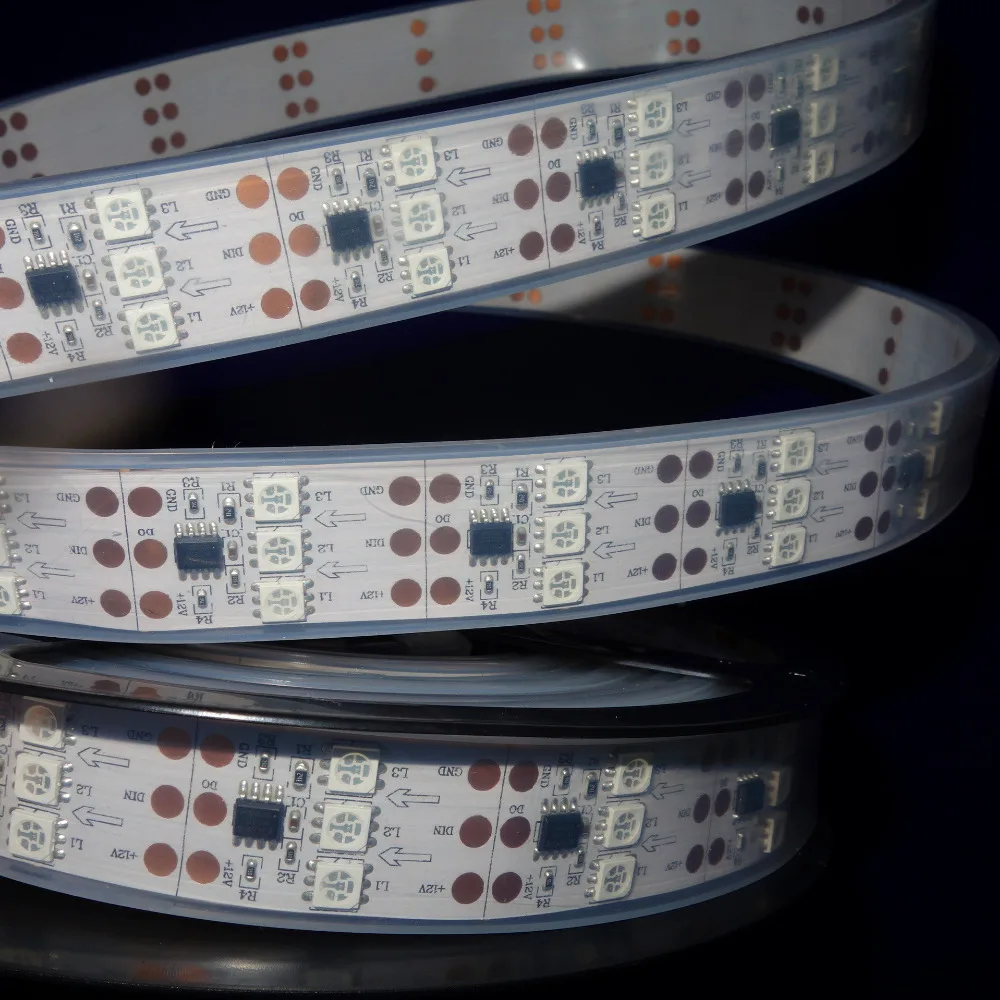 

5m DC12V WS2811 450LEDs (30pixes/m) 90leds/m WHITE PCB led digital strip;IP66;waterproof in silicon tube