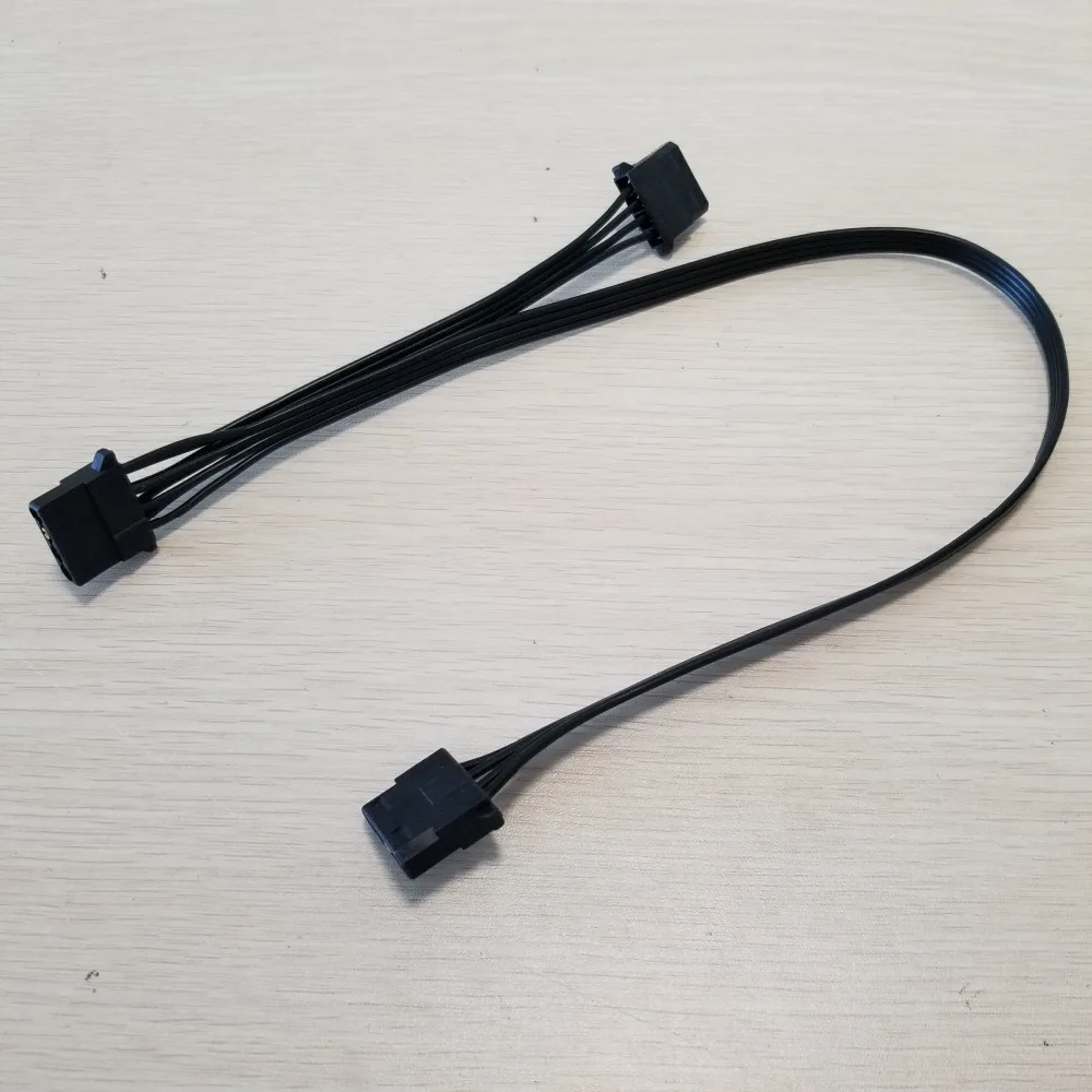 

50pcs/lot 4Pin IDE Molex Female 1 to 2 Y Splitter Power Adapter Converter Cable Cord 18AWG