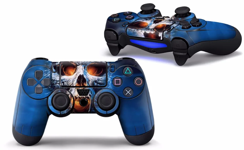 Красный череп виниловая кожа Наклейка для PS4 наклейка на контроллер для Playstation 4
