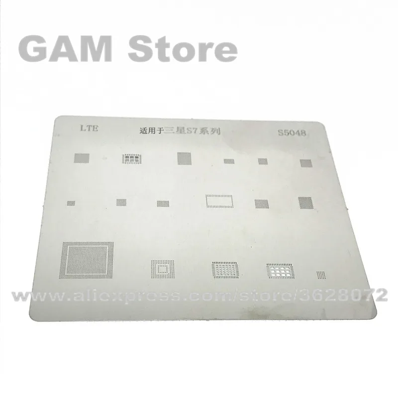 

For Samsung S7 BGA Stencil Power wifi Touch Audio Baseband IC Reballing Pin BGA Direct HeatTemplate Tin Plant Steel Net S5048