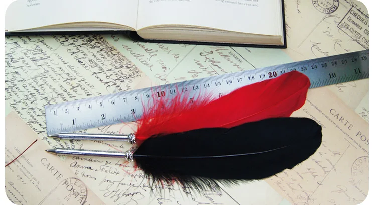 2 шт. шариковая ручка длина 22 см 0 5 мм|ballpoint pen|feather penpen quilling |